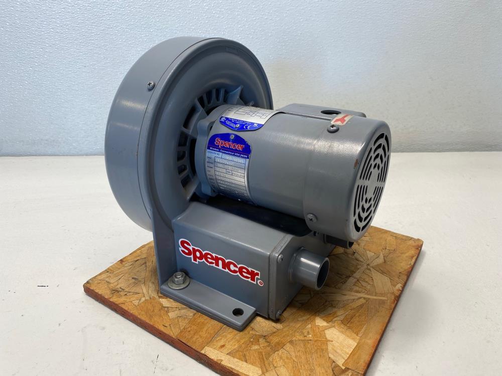 Spencer Vortex Blower, VB-002B-000 W/ 1/4 TE HP Motor, 2850 RPM